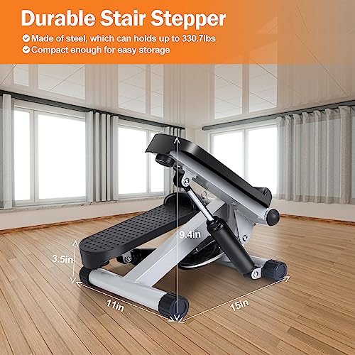 Mini Stepper with Resistance Bands and LCD Monitor M8321