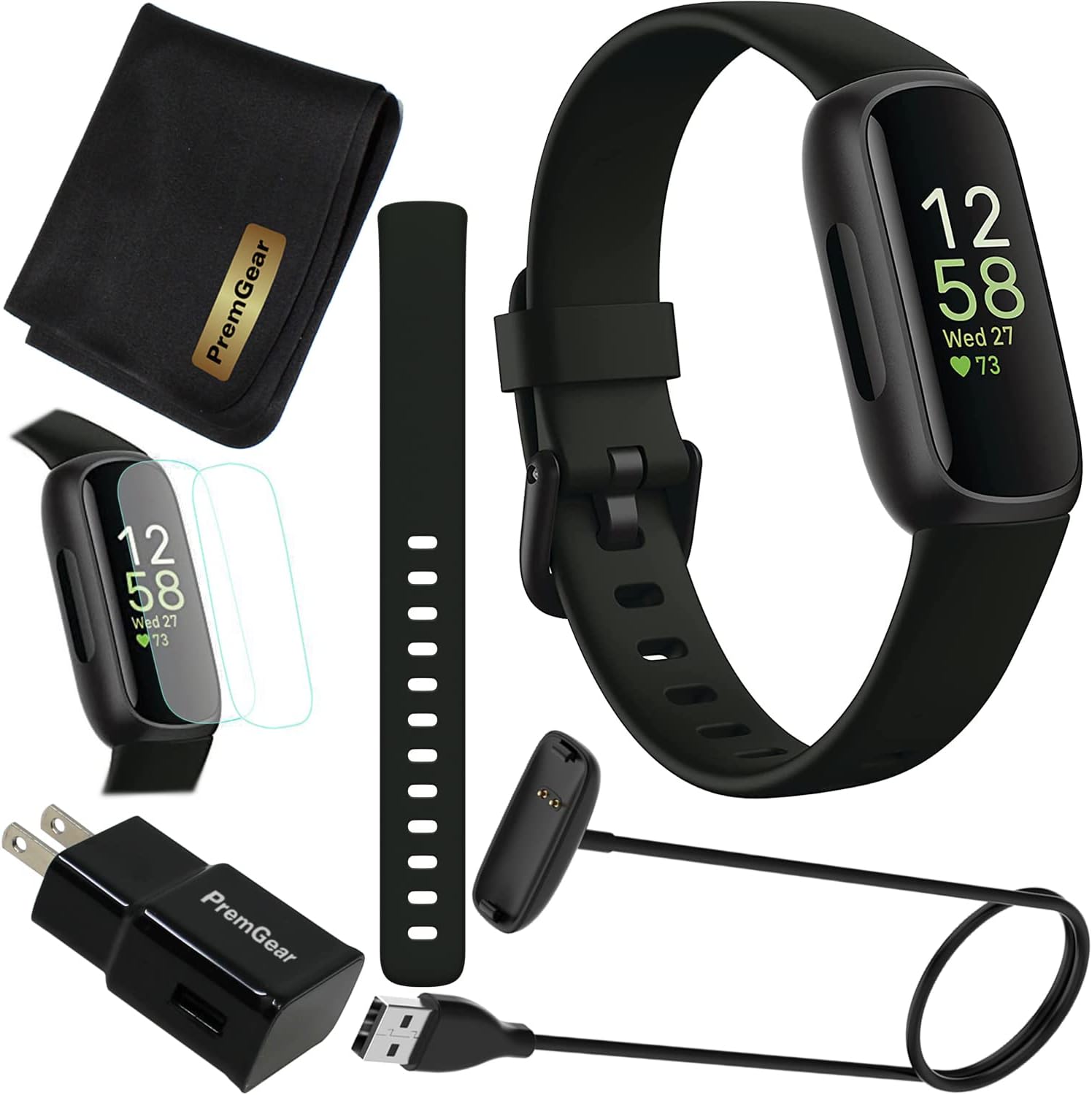 Black Activity Tracker with Heart Rate A679014