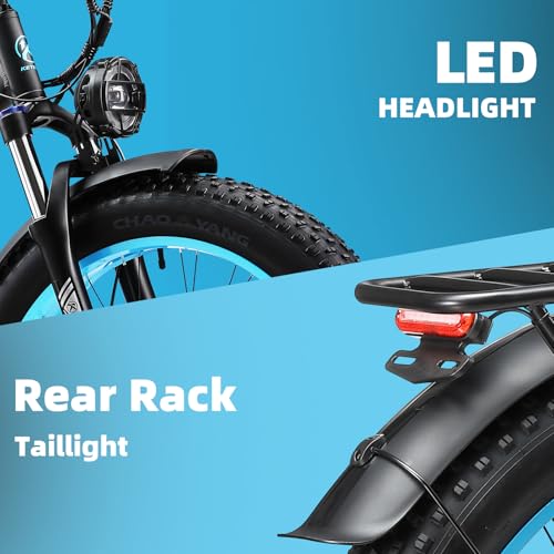 26 Inch Fat Tire Electric Mountain Bike 4000W Peak 48V 23Ah 21 Speed G318158
