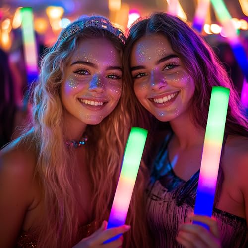 White Light-Up Foam Sticks 68 Pack C45792