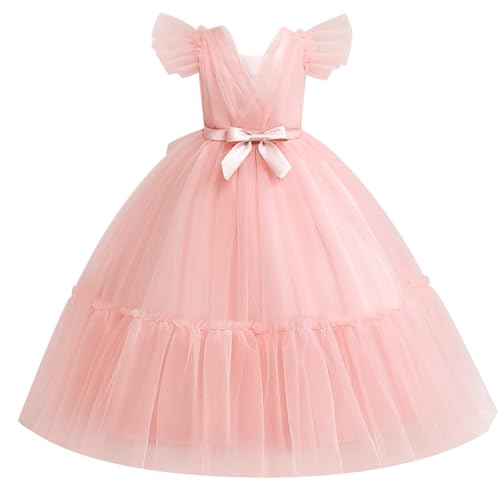 Tulle Gown Girls Long Princess Dress V642