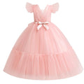 Tulle Gown Girls Long Princess Dress V642