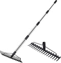 62-Inch Metal Bow Rake with 17 Steel Tines L56670