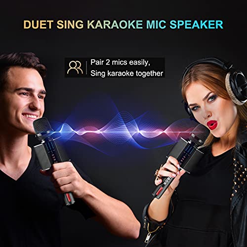 Portable Wireless Bluetooth Karaoke Microphone Black R972