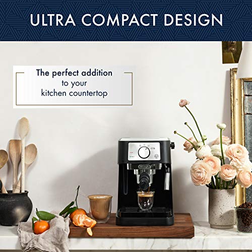 Manual Espresso Machine with 15 Bar Pump and Milk Frother S675