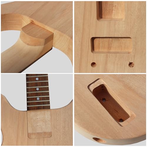Unfinished Electric Guitar Kit with All Accessories V1801