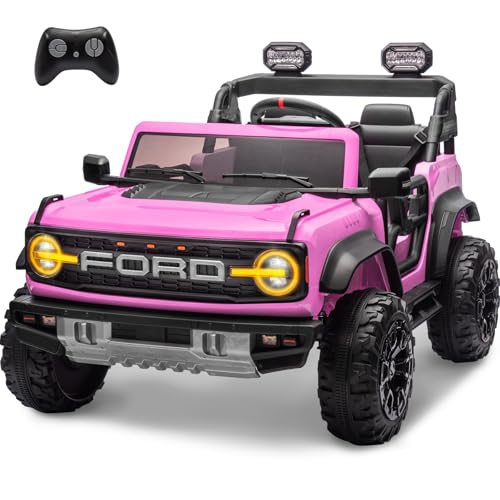 2 Seater Ride On Car, 24v Electric Power Ride On Truck Toy with Remote Control, Blue M69025