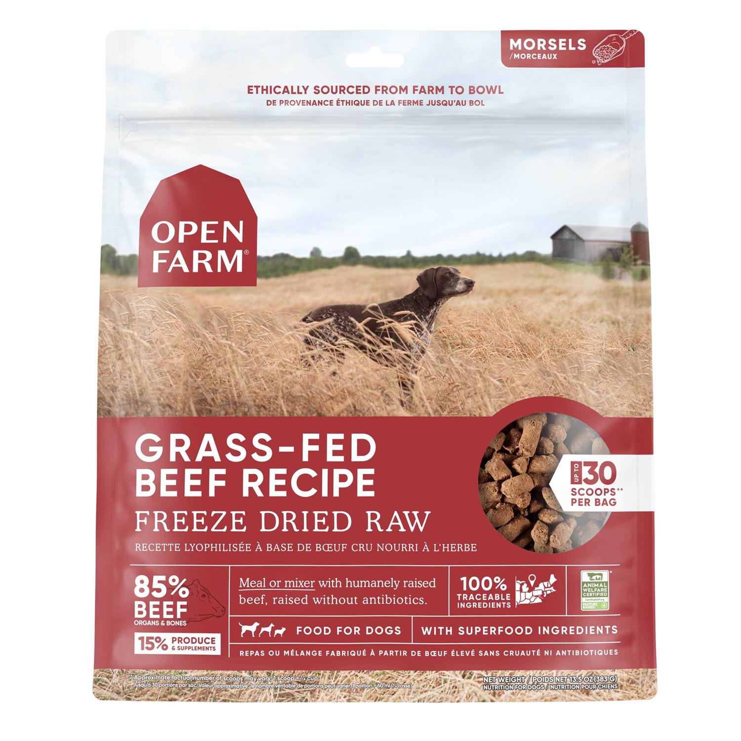 Freeze Dried Raw Dog Food Grass-Fed Beef I9604