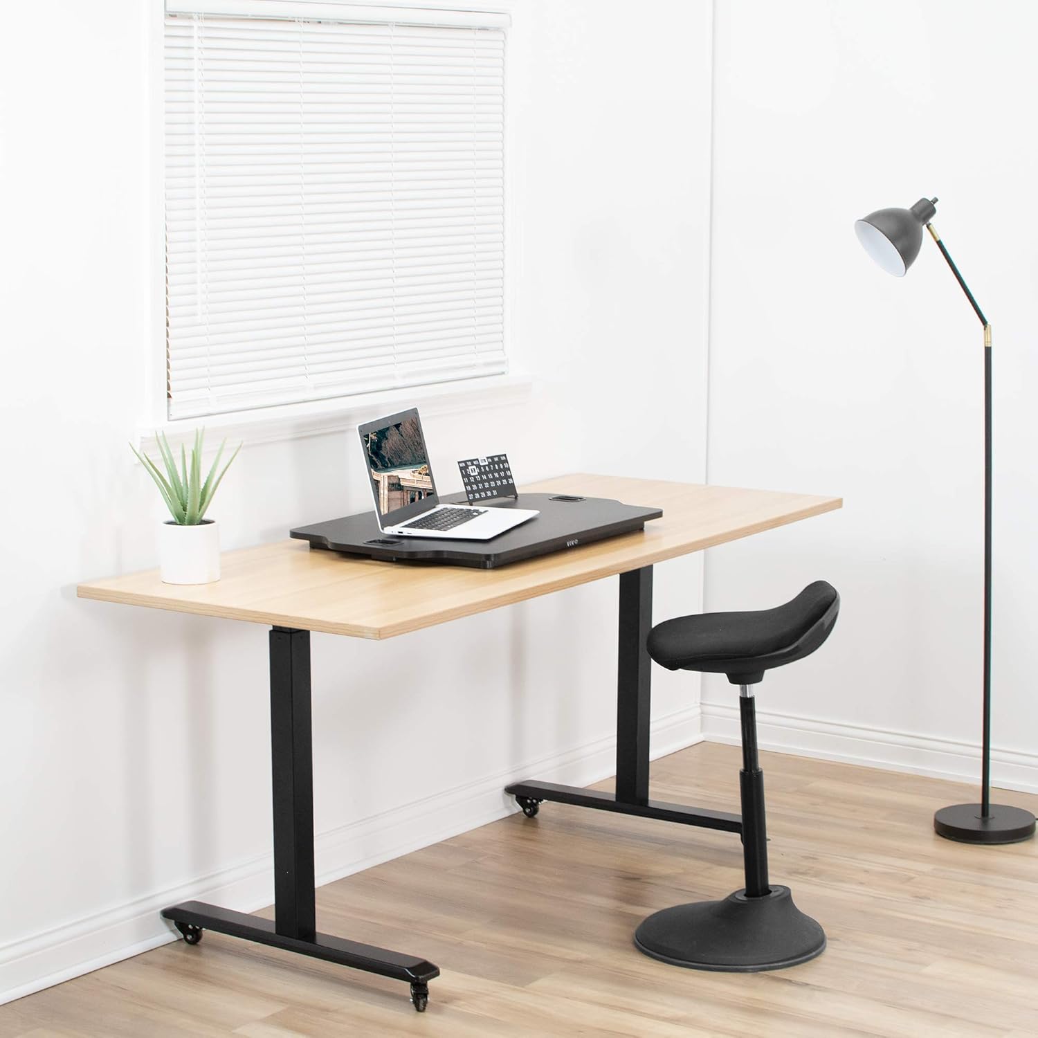 Black 27 inch Adjustable Standing Desk Converter A1988