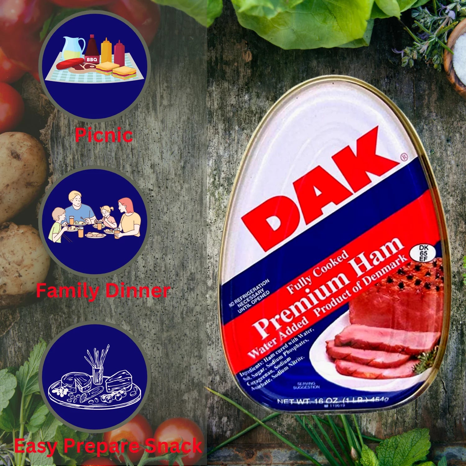 Canned Ham 16oz Pack of 2 W388