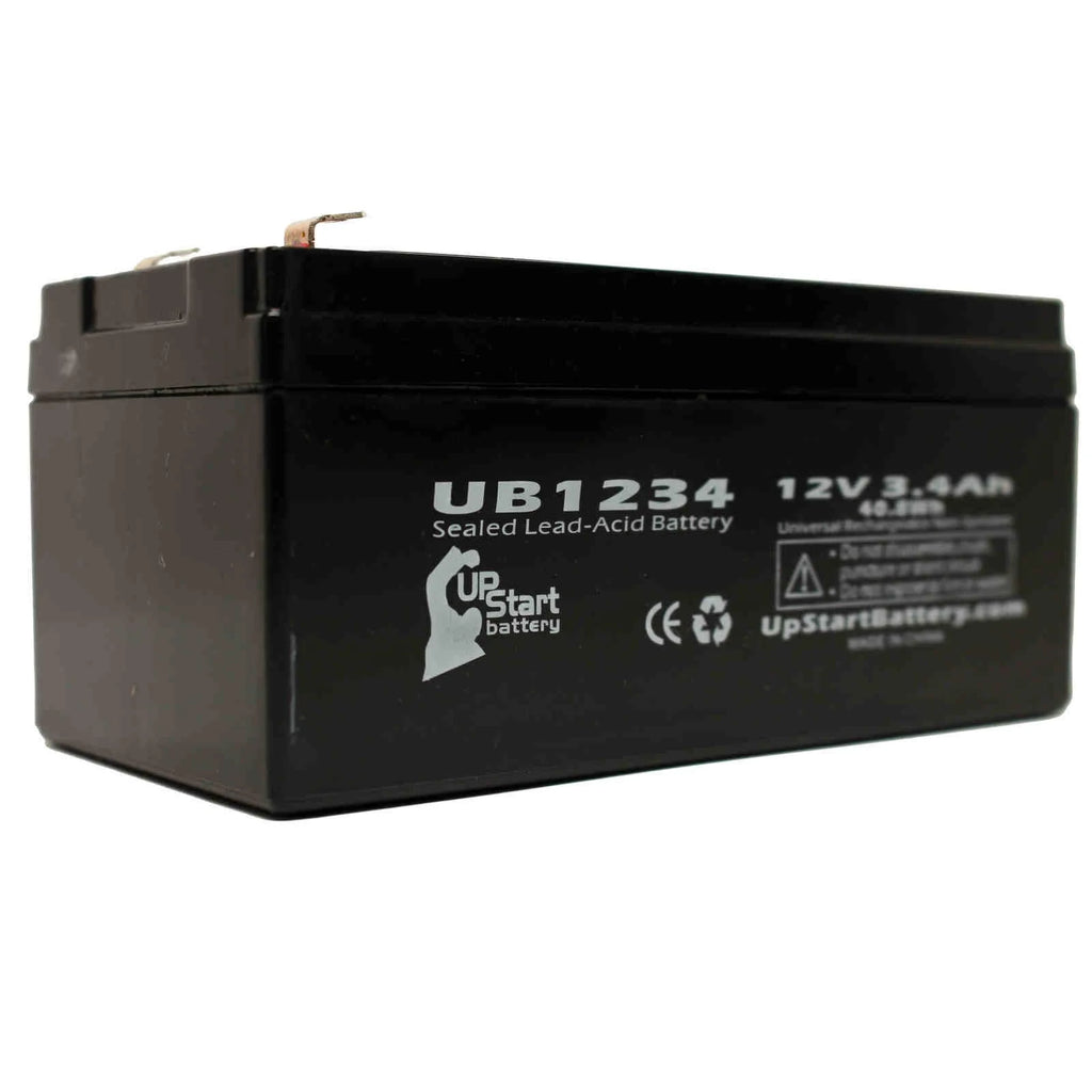 2 Pack Sealed Lead Acid Battery 12V 3.4Ah I130