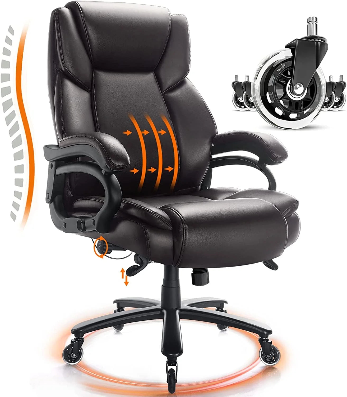 Heavy Duty High Back Office Chair with Tilt Lock G687