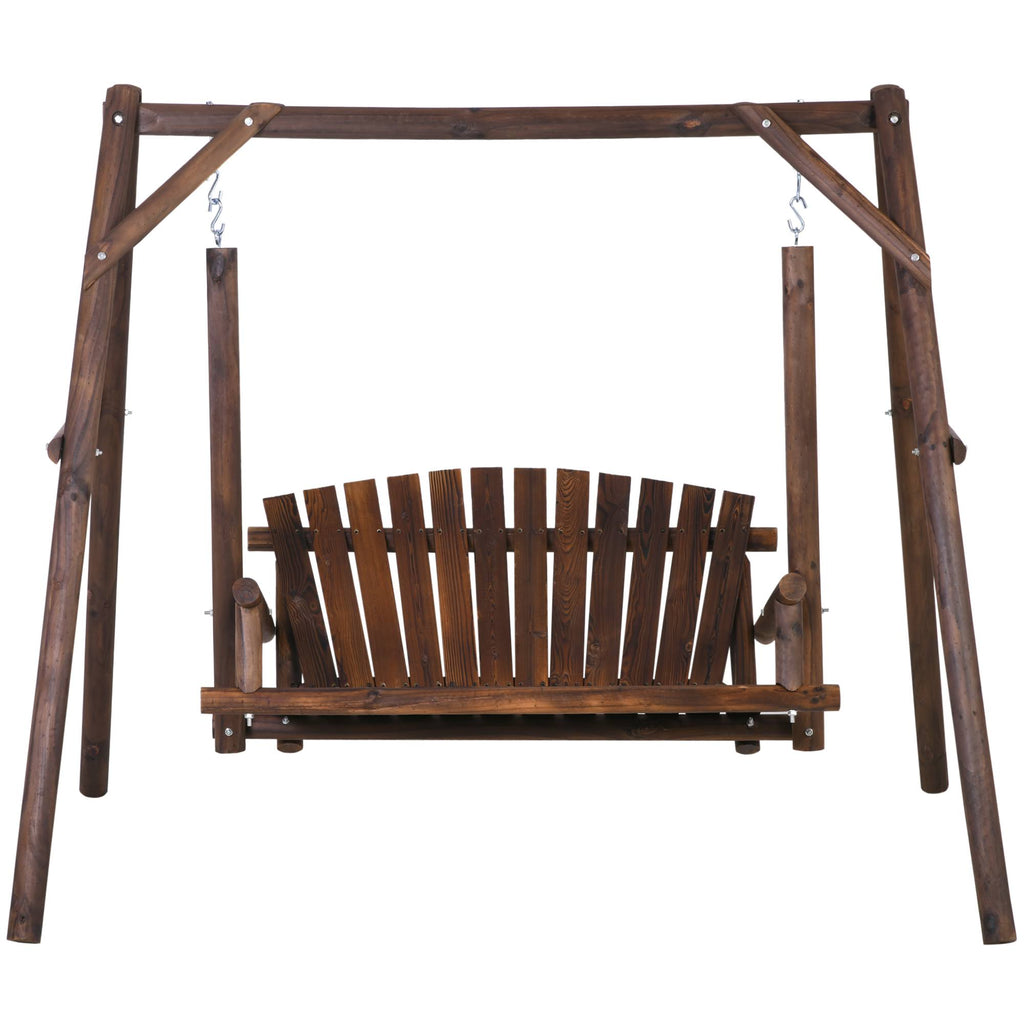 6.5 ft Outdoor Solid Wood Garden Swing B1827