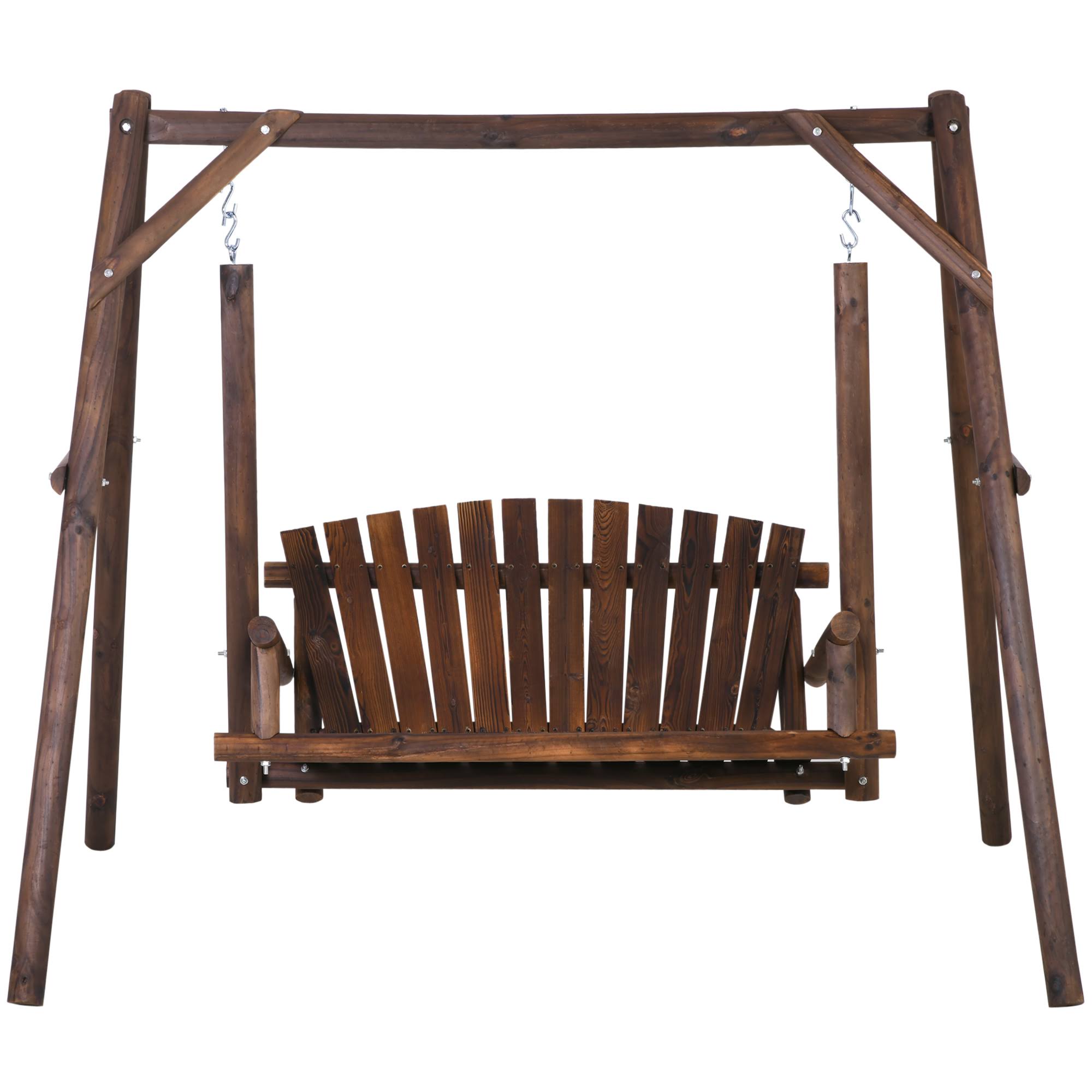 6.5 ft Outdoor Solid Wood Garden Swing B1827