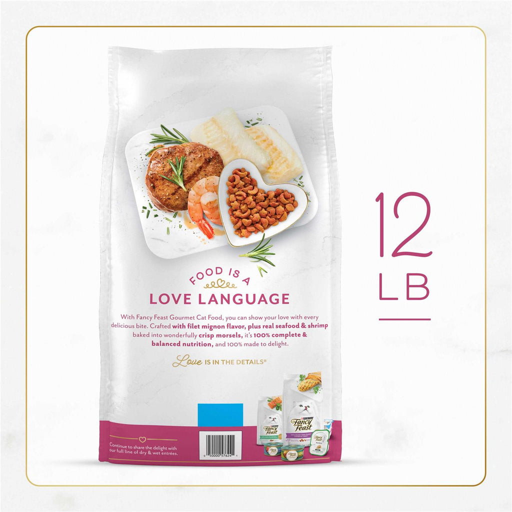 Filet Mignon Flavor Dry Cat Food with Seafood & Shrimp C335