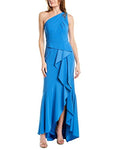 One Shoulder Crepe Gown N731