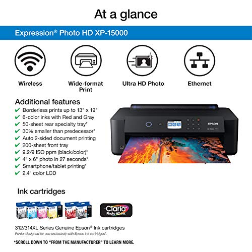 Black Wireless Color Wide-Format Printer A348