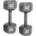 Cast Iron Dumbbell, 25 Lb. Pair D2229