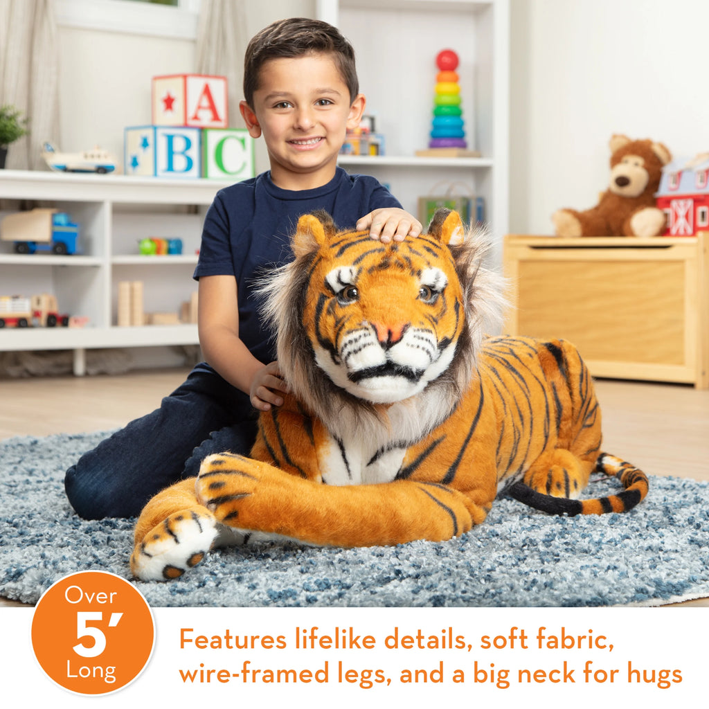 Giant Tiger Stuffed Animal Over 5 Feet Long R189