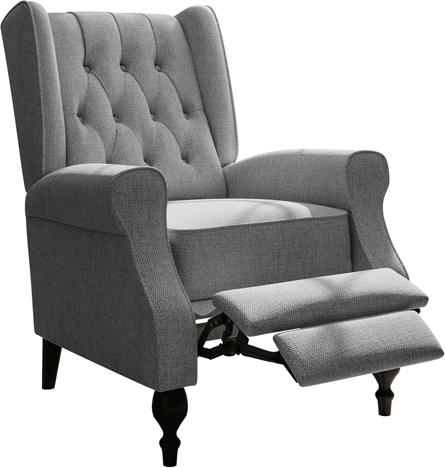 Dark Gray High Back Upholstered Recliner Chair Y498677