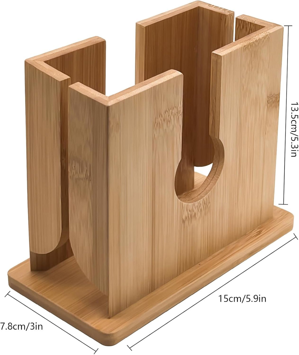 Bamboo Bagel Slicer with Anti-Slip Silicone Base M422932
