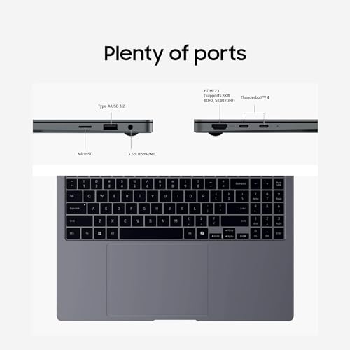 14" Galaxy Book4 Pro Laptop, Intel Core Ultra 7 Processor, 16GB DDR5 RAM, 2TB SSD, 3K AMOLED Touchscreen, Windows 11 B130