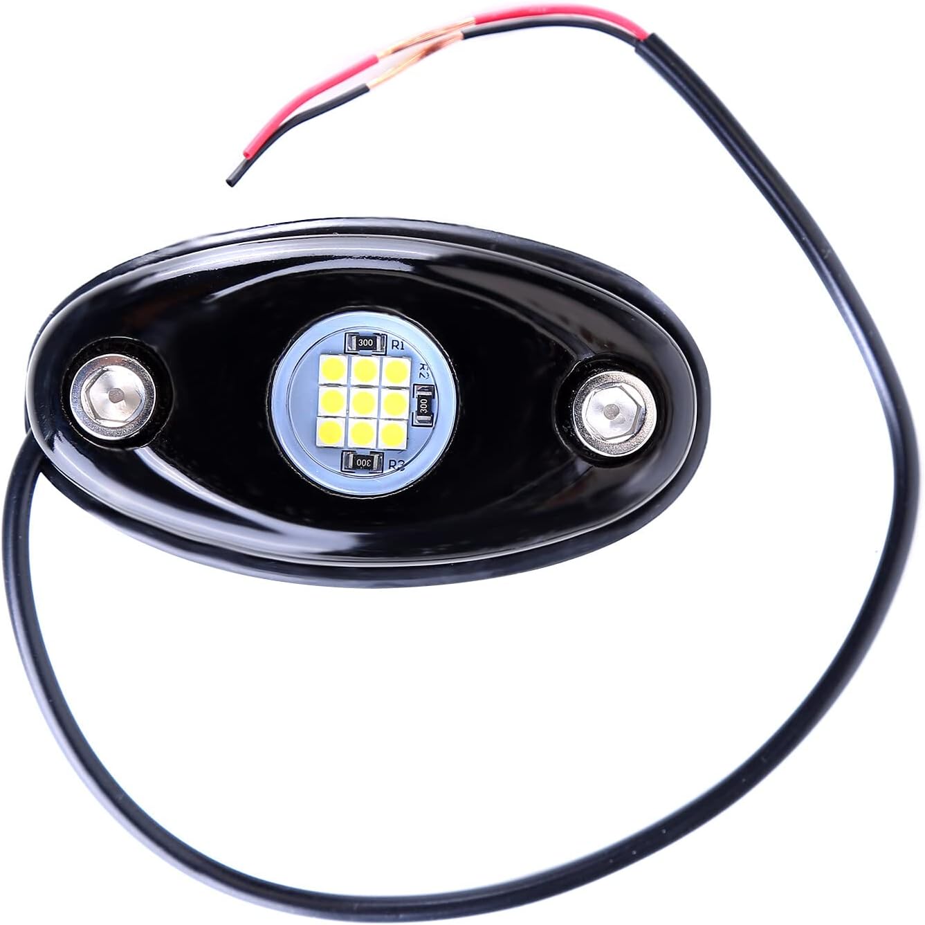 24 Pods LED Neon Underglow Light Waterproof Rock Light Kits 9W 800LM T445