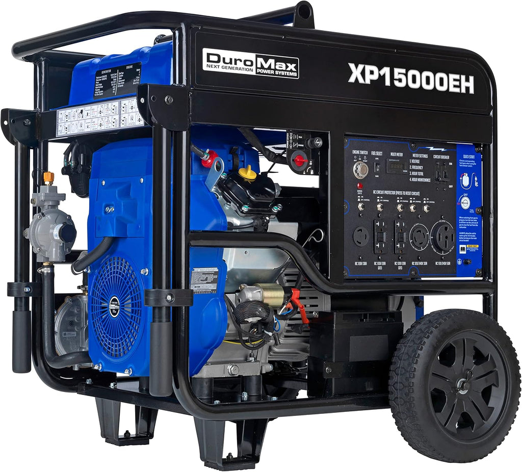 Dual Fuel Portable Generator 10000 Watt Electric Start Y754896