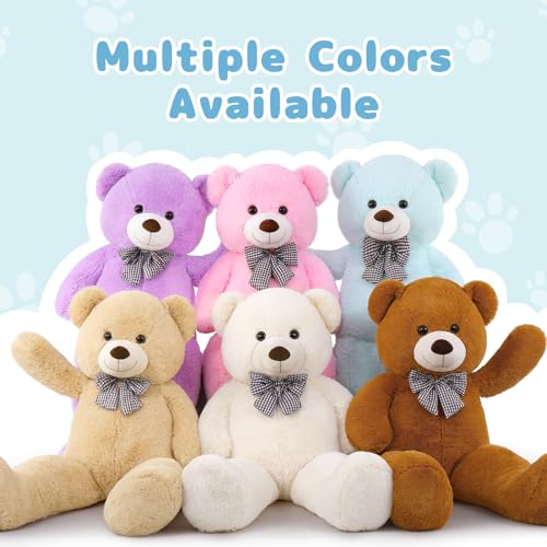 Giant Teddy Bear Plush, Life Size Large Teddy Bear Stuffed Animal 5 Feet T1734