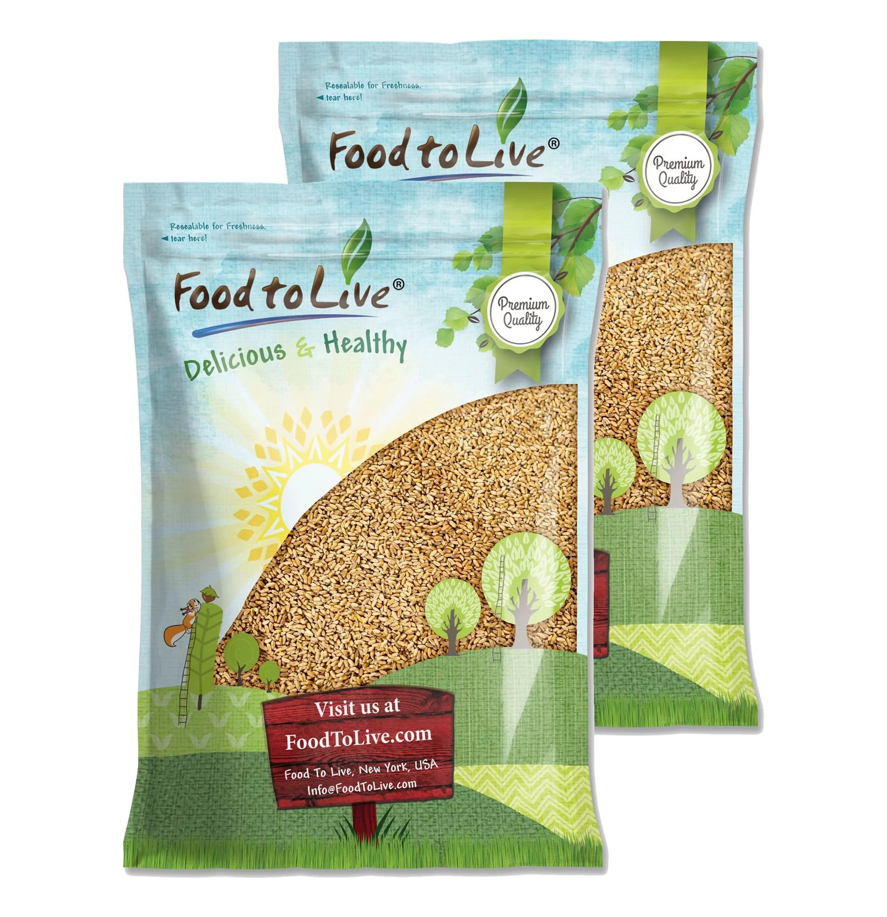 20 Pounds Raw Wheat Berries K14278