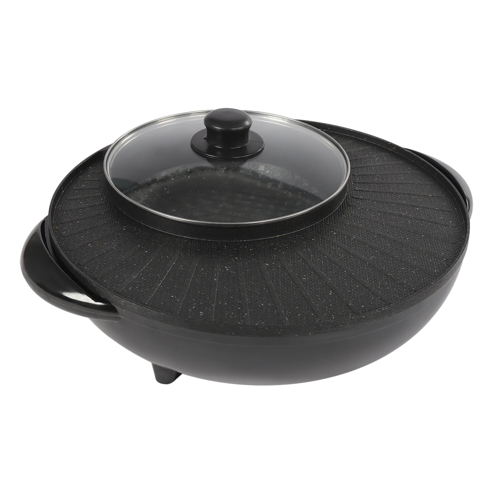 Portable Circular Hotpot Grill Combo Nonstick O955855