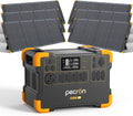 Portable Power Station with 6 Solar Panels LiFePO4 Battery Backup Z425292