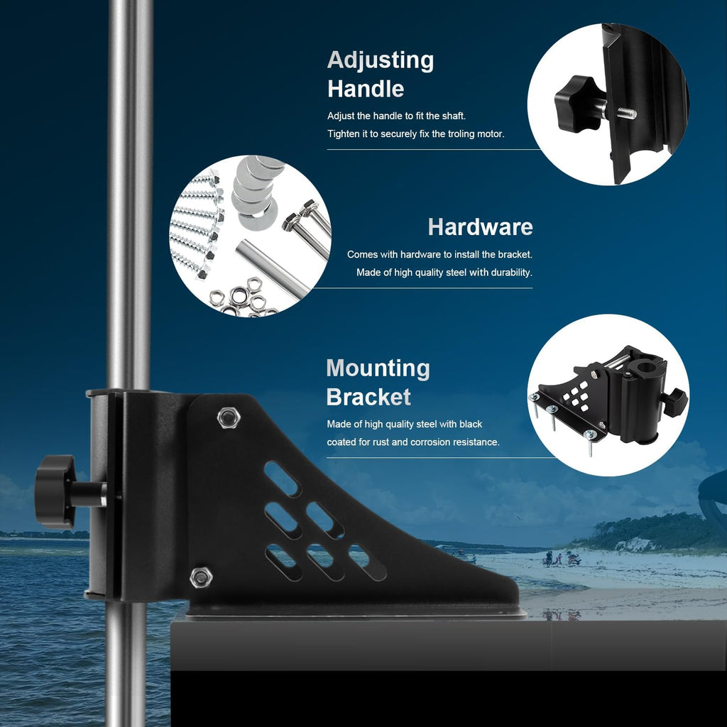 Trolling Motor Deck Mount for Shafts Between 1.15" - 1.25" in Diameter I718