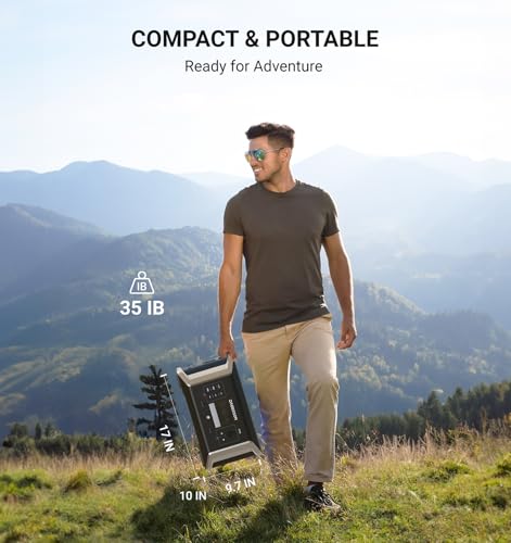 2000W 1024Wh Portable Power Station with Solar Charging N98327