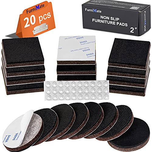 20 Pieces 2" Self Adhesive Furniture Pads with 30 Bumper Pads J432