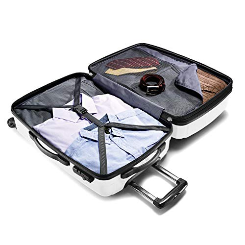 Brushed Anthracite Hardside Expandable Luggage with Spinner Wheels, Checked-Large 28-Inch O929