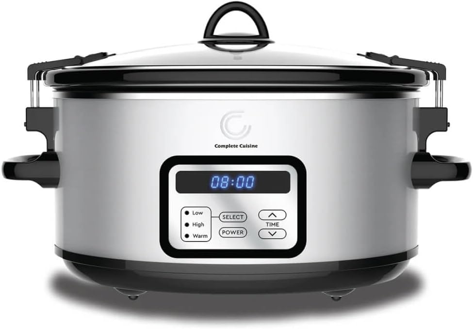 6.0 Quart Programmable Stainless Steel Slow Cooker W901