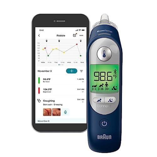 Ear Thermometer with Color-Coded Digital Display R816