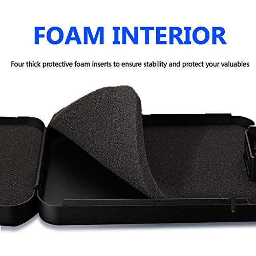 Black Portable Handgun Lock Box H7405