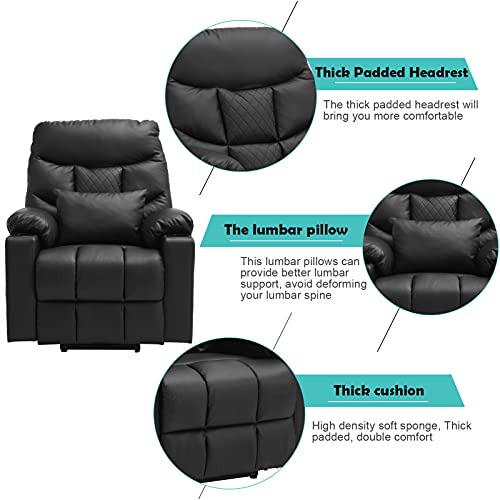 Grey Linen Fabric Power Lift Recliner Chair with Massage and Heated C16198