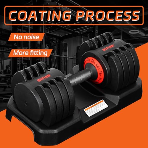 55LB Adjustable Dumbbell Set with Tray Q591377