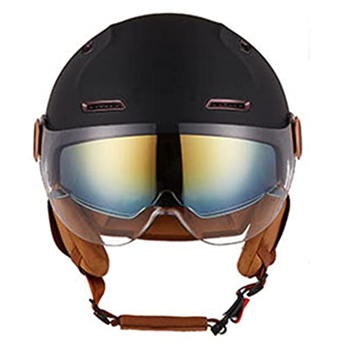 Motorcycle Half Helmet Open-Face Half Helmet with Adjustable Quick Release Buckle DOT Approved 3/4 Helmet O2540