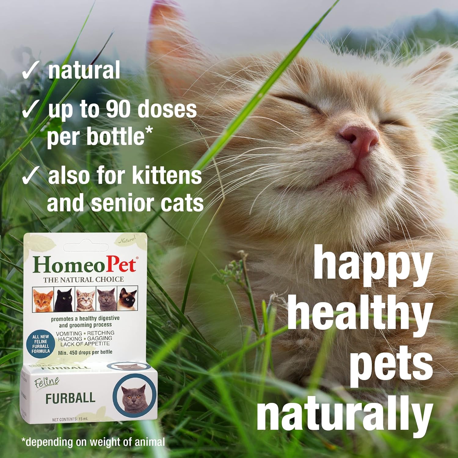 15 Milliliters Feline Furball Medicine Y512609