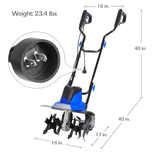 16 inch 13.5 Amp Corded Electric Tiller Cultivator with Foldable Handle R7770