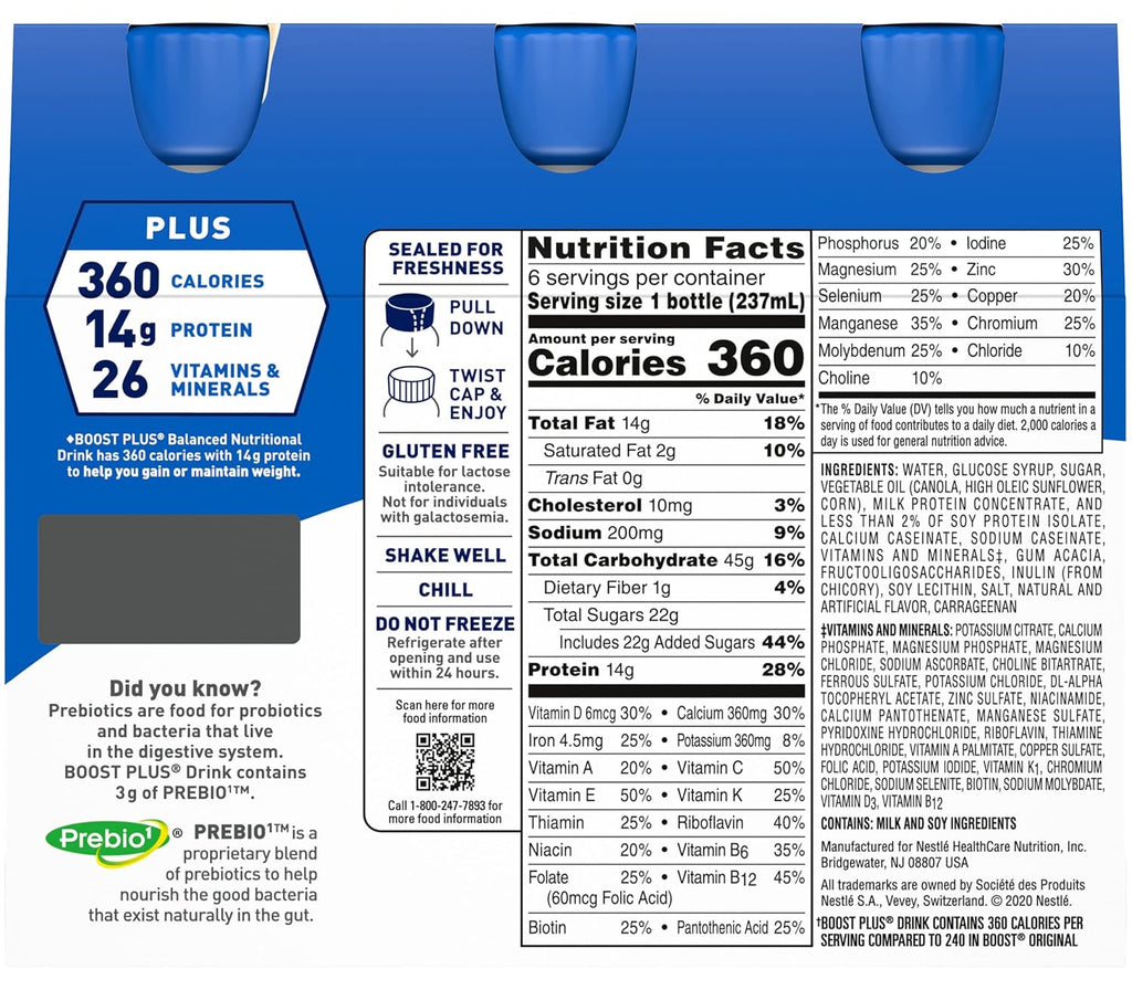 Vanilla Nutritional Drink 8 Fl Oz Pack of 2 A359