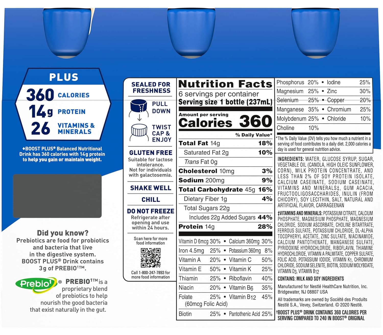 Vanilla Nutritional Drink 8 Fl Oz Pack of 2 A359