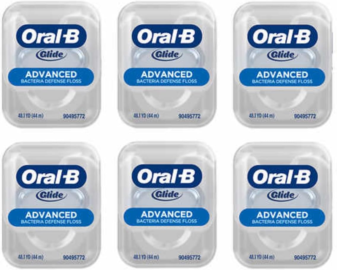 Glide Advanced Bacteria Defense Floss 44m (6 Pack) U5930