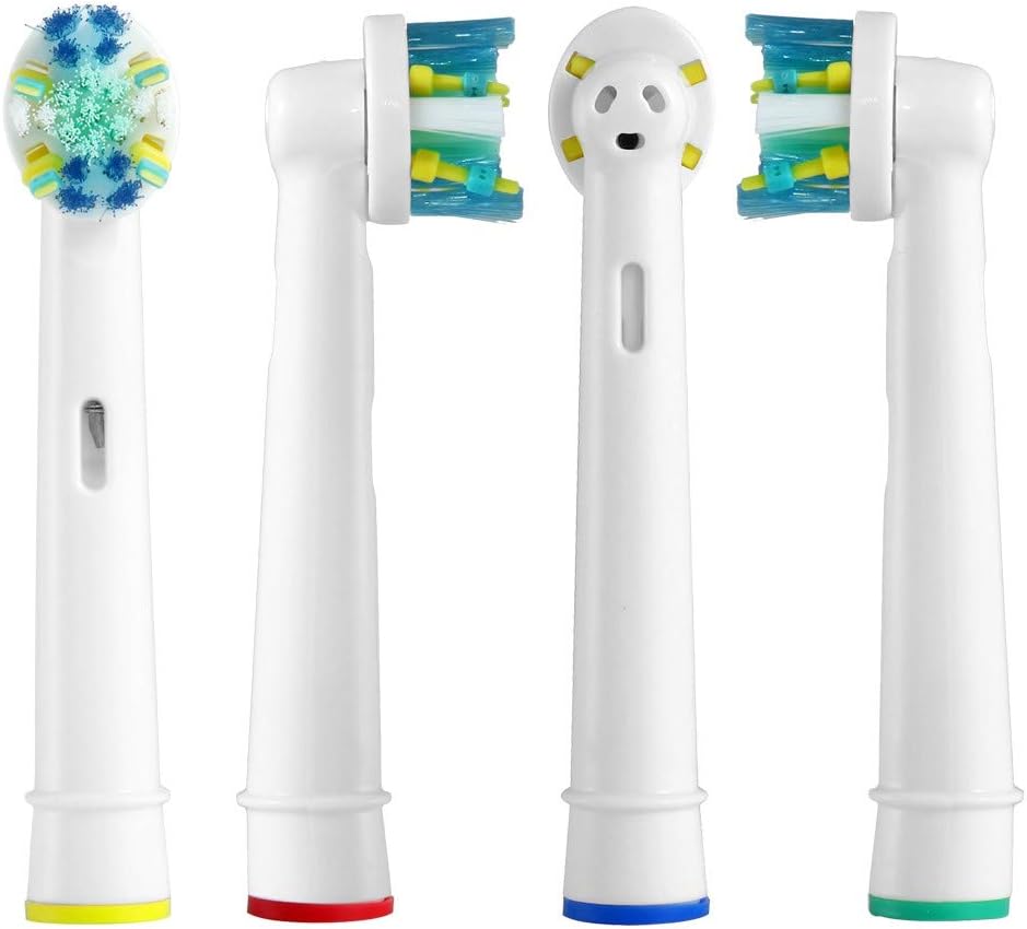 Pack of 4 Floss Action Electric Toothbrush Replacement Heads V6461