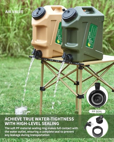 5 Gallon Water Jug and 2.6Gal Collapsible Water Bag Set of 2 Z3175