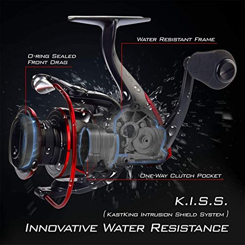 Carbon Fiber Spinning Reel with 39.5 LBs Max Drag D311109